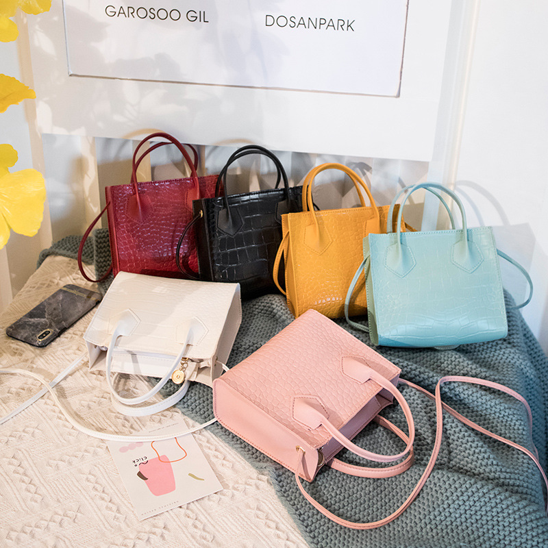 Luxury Bags For Young Women - クロコダイル柄のミニハンドバッグ,ラグジュアリー,デザイナー,ショルダーバッグ,女の子向け