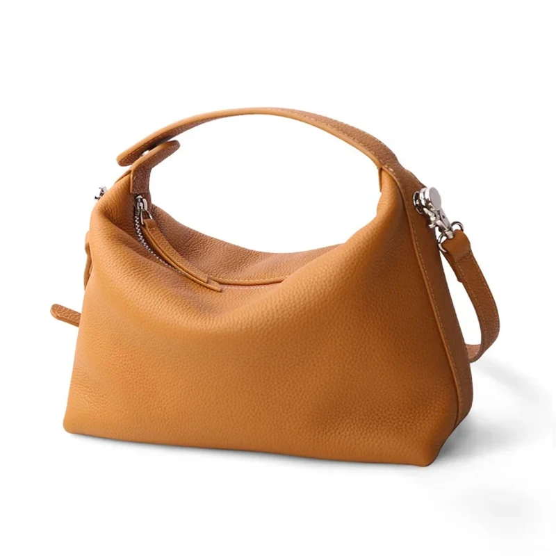 Luxury Bags For Young Women - レディース高級ソフトレザーホーボーバッグ 本革クロスボディショルダーバッグ スタイリッシュなデイリーアクセサリー 若い女性のためのラグジュアリー