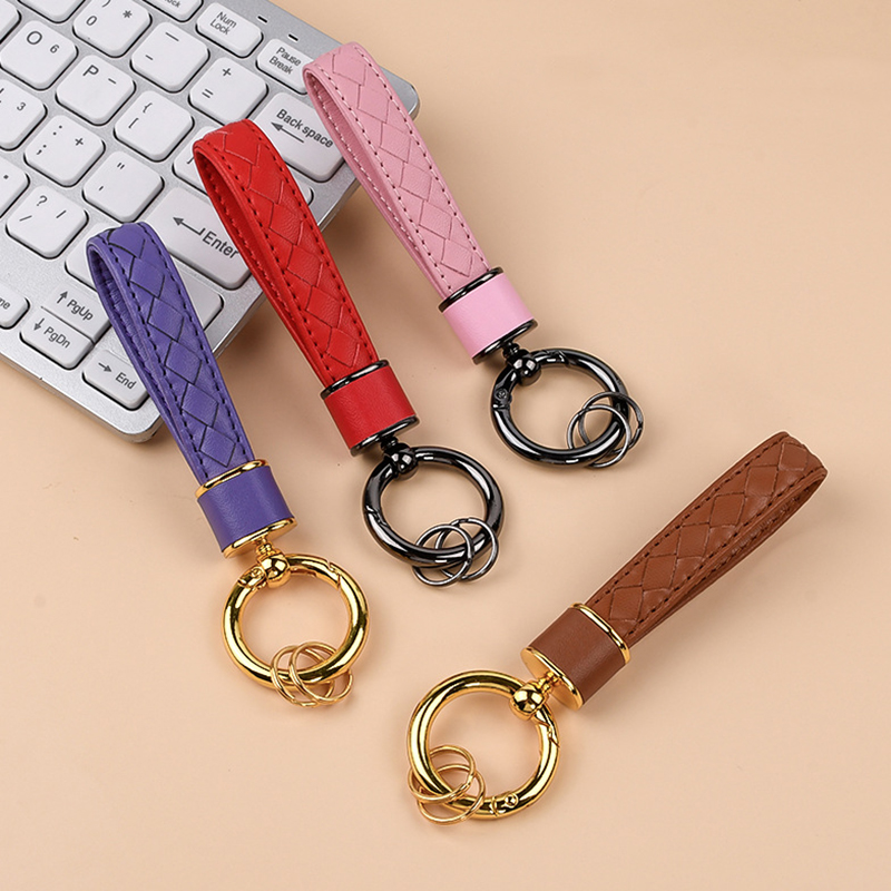 Luxury Xmas Bags - Jobonトレンディなキーホルダー編み込みロープカーキーホルダー男性女性高級キーリングホルダーバッグペンダントカップルジュエリーのクリスマスギフト