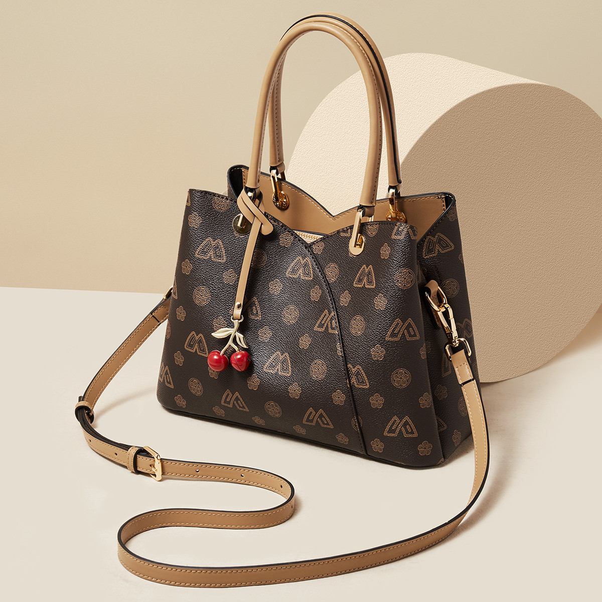 Tote Bag Leather Monogram - SAFIYA PVC レザー レディース ショルダーバッグ ヴィンテージ