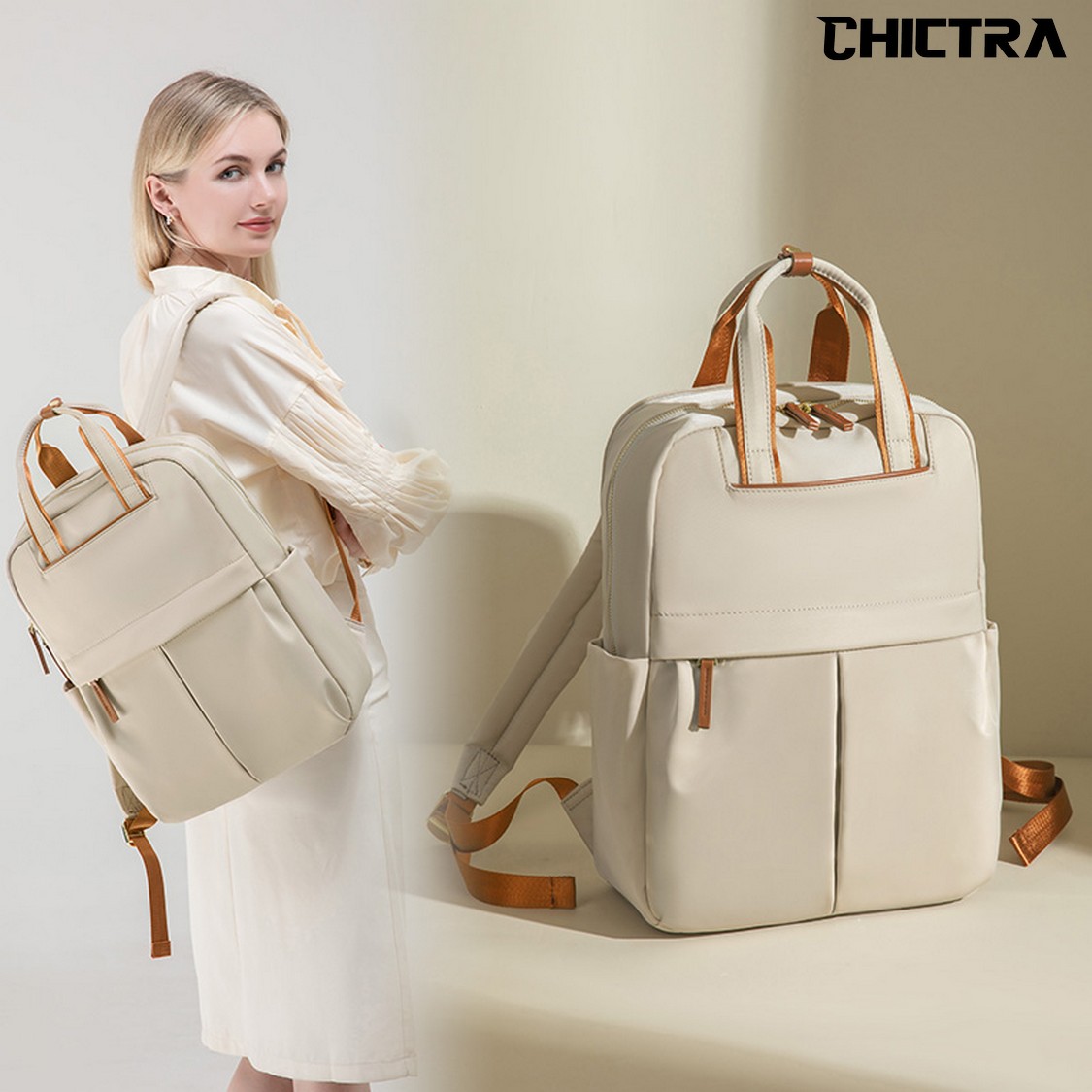 Xl Luxury Bags - CHICTRA 14 インチ ラップトップ バックパック 女性用