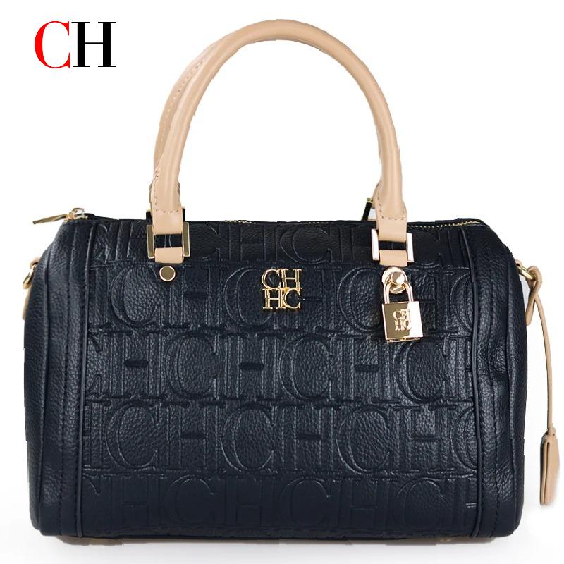 Luxury Bags For Women Sale - CH レディースハンドバッグ 高級エンボスロゴ ブラウンPUレザー トップハンドルバッグ スタイリッシュロック