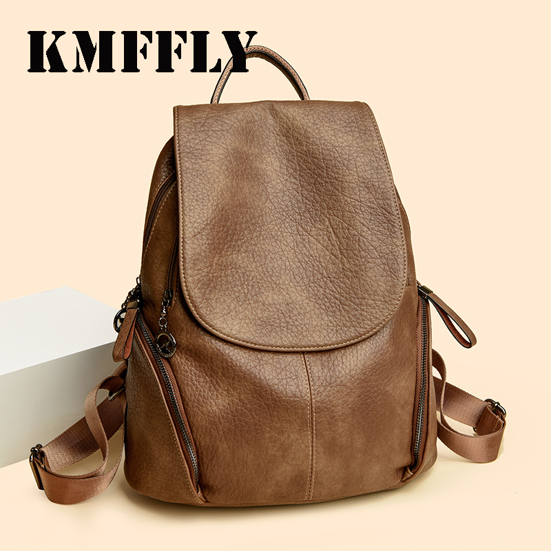Luxury Bags For Young Women - ブランド高級バックパックソフトレザー防水バッグパックプレッピースタイル若い学生バッグ多機能 Mochilas Feminina Sac A Dos