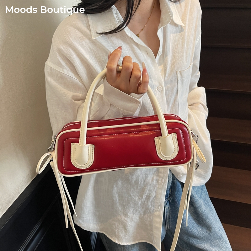Luxury Bags Consignment - ハンドバッグ新着商品 ばっく レディース ショルダーバッグ コントラストカラートップハンドルバッグ レディース