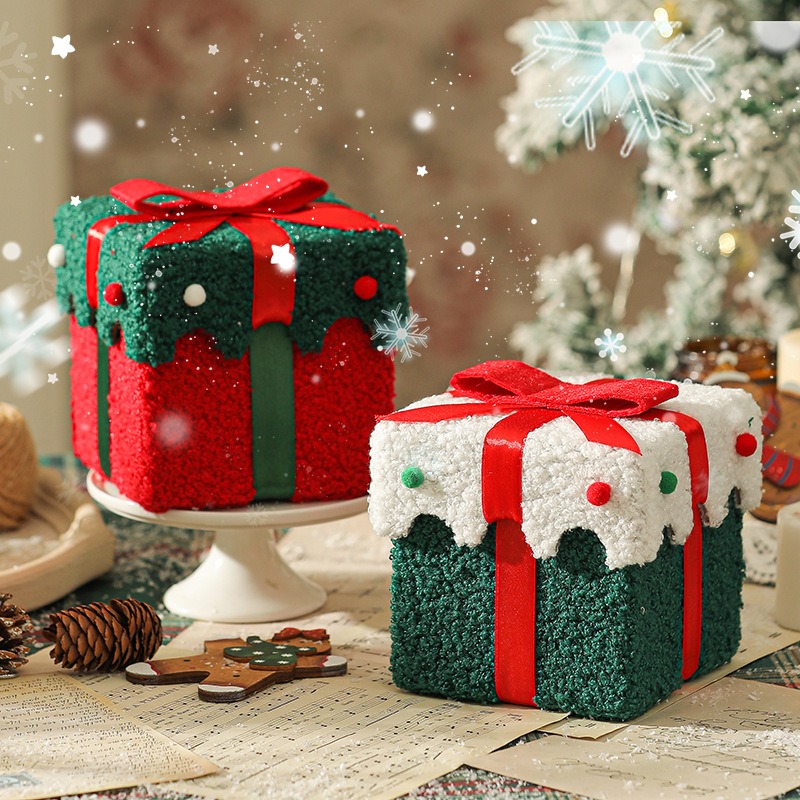 Luxury Xmas Bags - クリスマスイブアップル包装箱高級サンタバッグ誕生日ミステリーギフトボックスクリスマスキャンディバッグパーティー用品クリスマスデコレーション