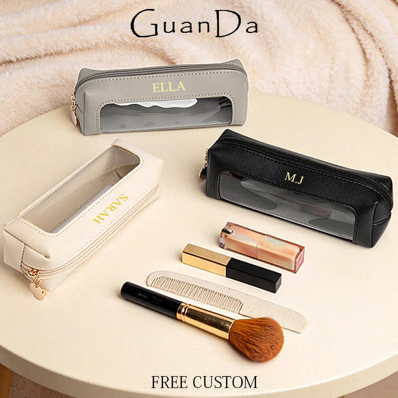 旅行ポータブルジッパー化粧品バッグカスタム名高級透明メイクア - Luxury Bags In China Wholesale のレビューと価格