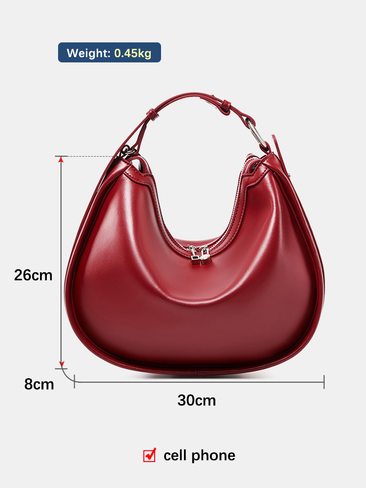 Zency プレミアム本革レディースハンドバッグ高級ホーボー - Luxury Bag Collection のレビューと価格