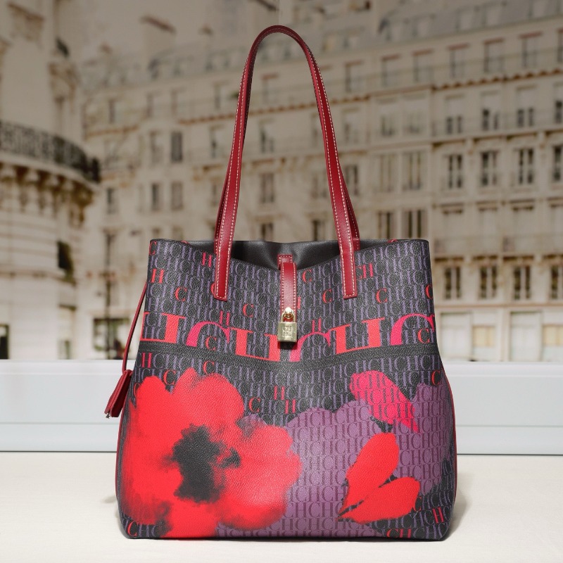 高級感のある女性用エレガントな大容量トートバッグ、プリントモ - Tote Bag Leather Monogram のレビューと価格