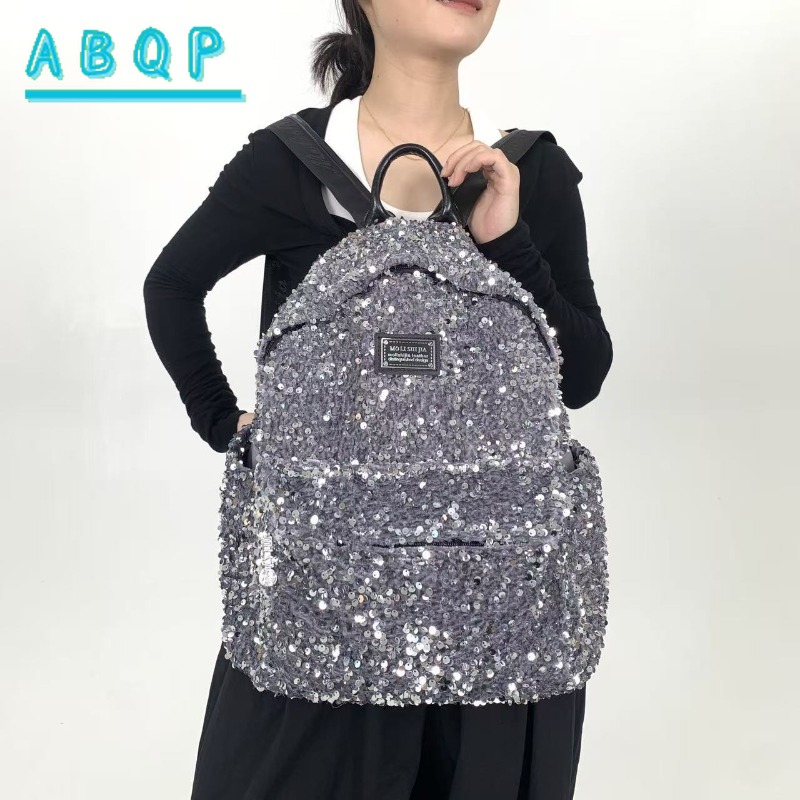 新しい女性のスパンコール付きバックパック高級ブランドスパンコ - Xl Luxury Bags のレビューと価格
