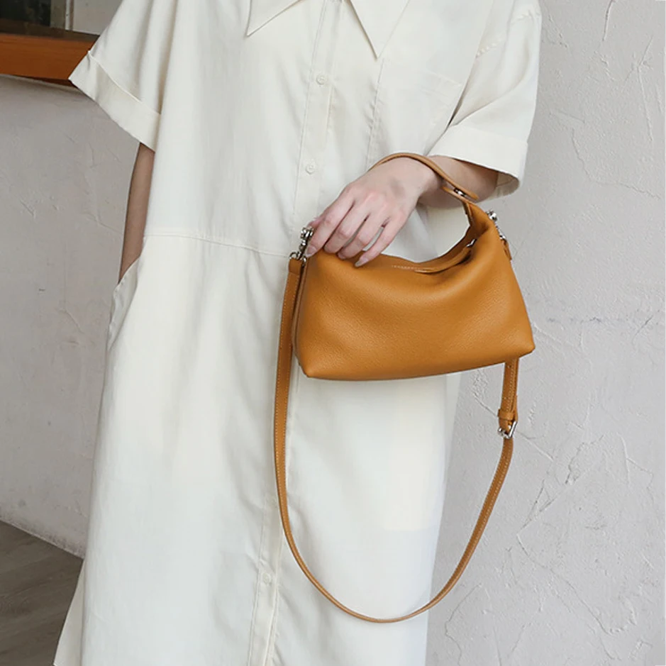 レディース高級ソフトレザーホーボーバッグ 本革クロスボディシ - Luxury Bags For Young Women のレビューと価格