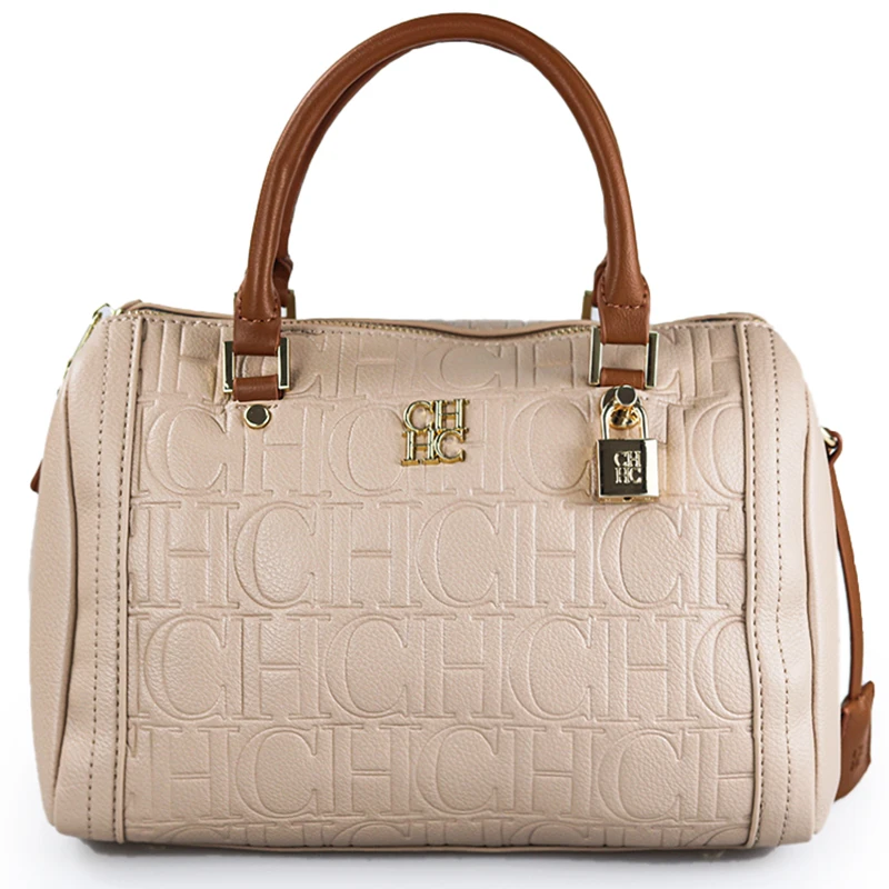 CH レディースハンドバッグ 高級エンボスロゴ ブラウンPU - Luxury Bags For Women Sale のレビューと価格