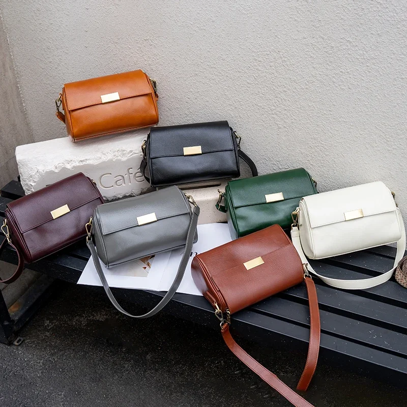 牛革女性のショルダーバッグクロスボディバッグレトロ多用途レデ - Luxury Bags In China Wholesale のレビューと価格