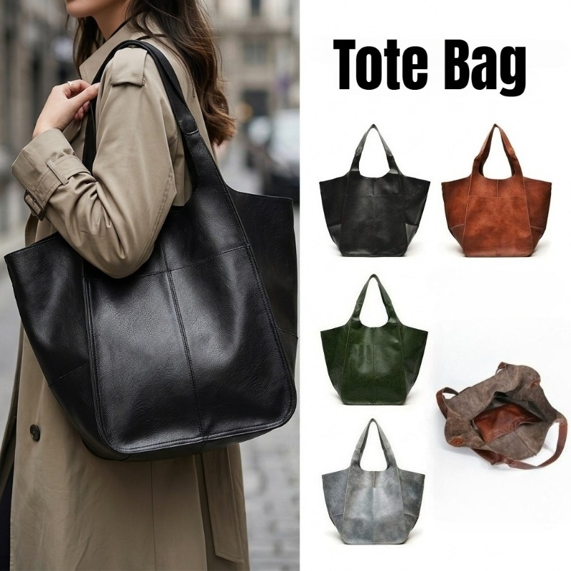 多機能 PU レザートートバッグソリッドカラーの高級ショルダ - Luxury Bags Consignment のレビューと価格