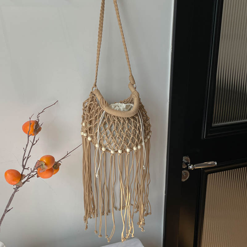夏のライトラグジュアリーヴィンテージ風中空デザインビーチボヘ - Luxury Bags For Women Sale のレビューと価格
