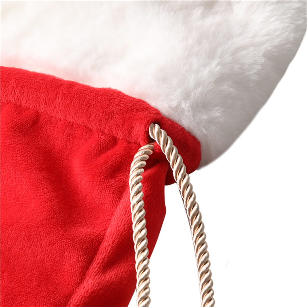 子供のためのポンポン付きクリスマスぬいぐるみ,コード巾着袋, - Luxury Xmas Bags のレビューと価格