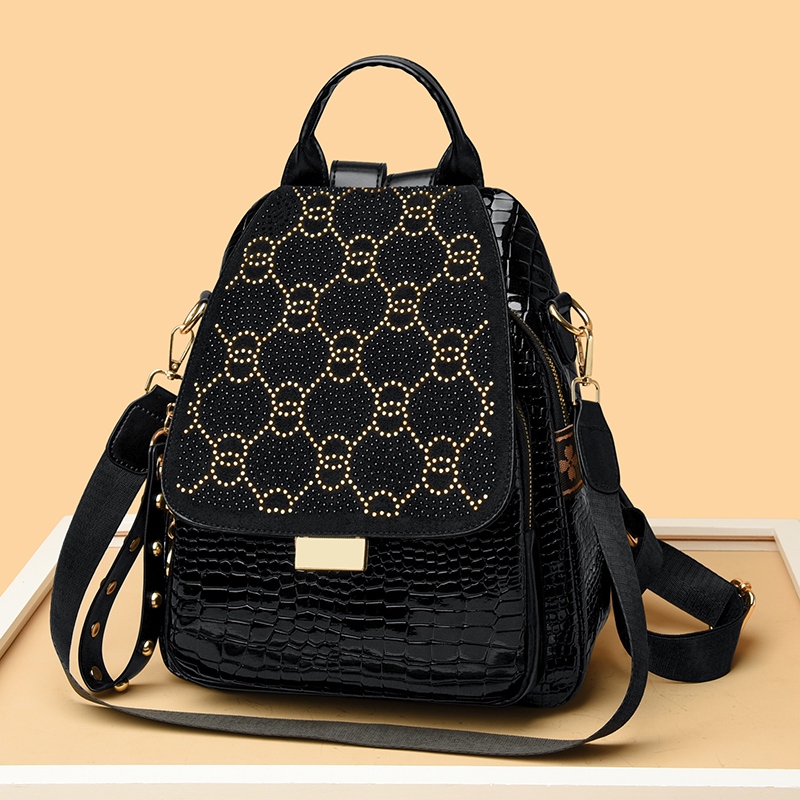 女性用高級オイルワックスレザーバックパック、大容量ファッショ - Xl Luxury Bags のレビューと価格