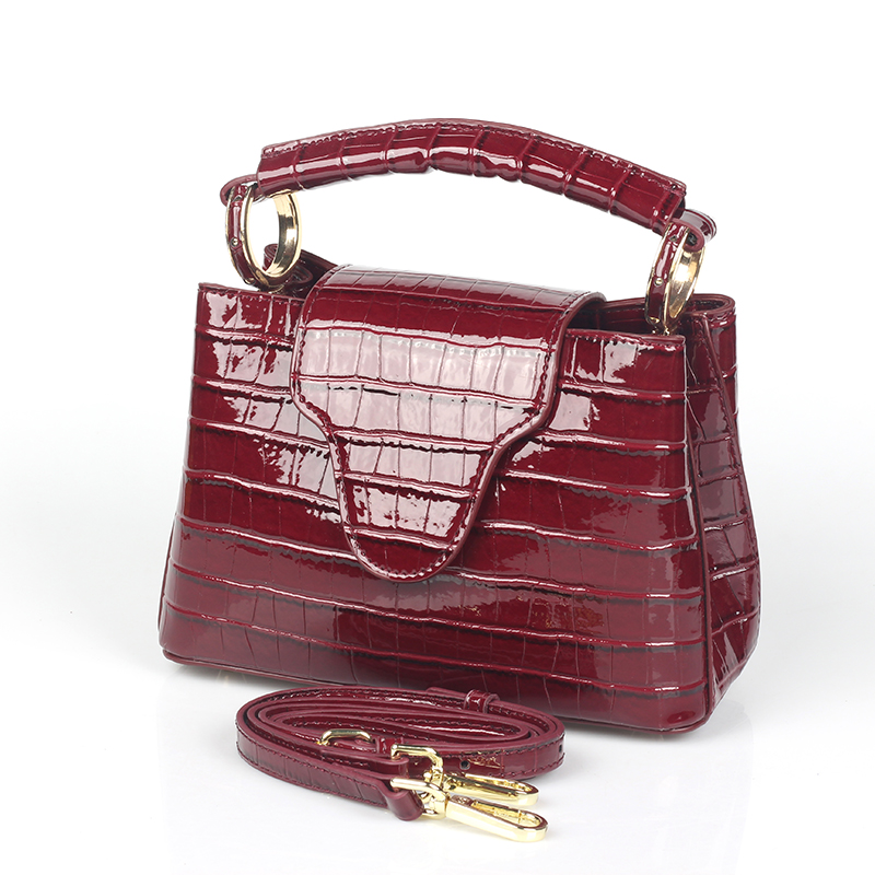 トップ-クロコダイル柄の女性用レザーハンドバッグ,高級デザイ - Luxury Bags For Women Sale のレビューと価格