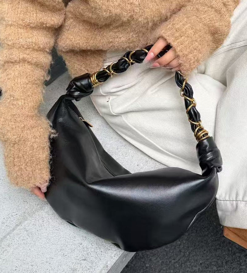 レディース向けレザーハーフムーンバッグ、高級デザイナーハンド - Luxury Bags 2026 のレビューと価格