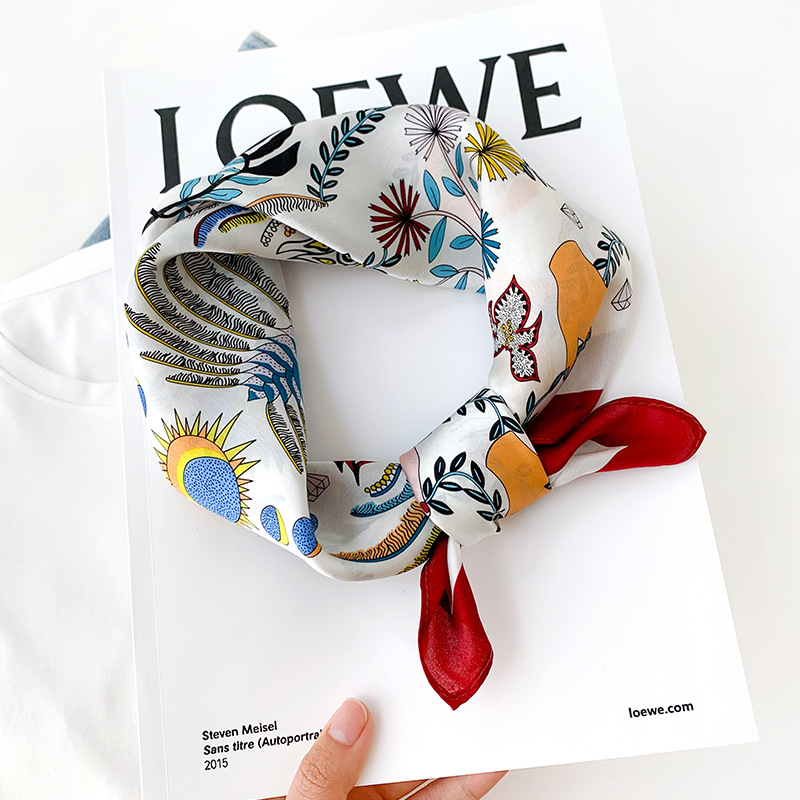 女性用70×70cm正方形シルクスカーフ/スカーフ 高級ラッ - Discount Luxury Bags のレビューと価格
