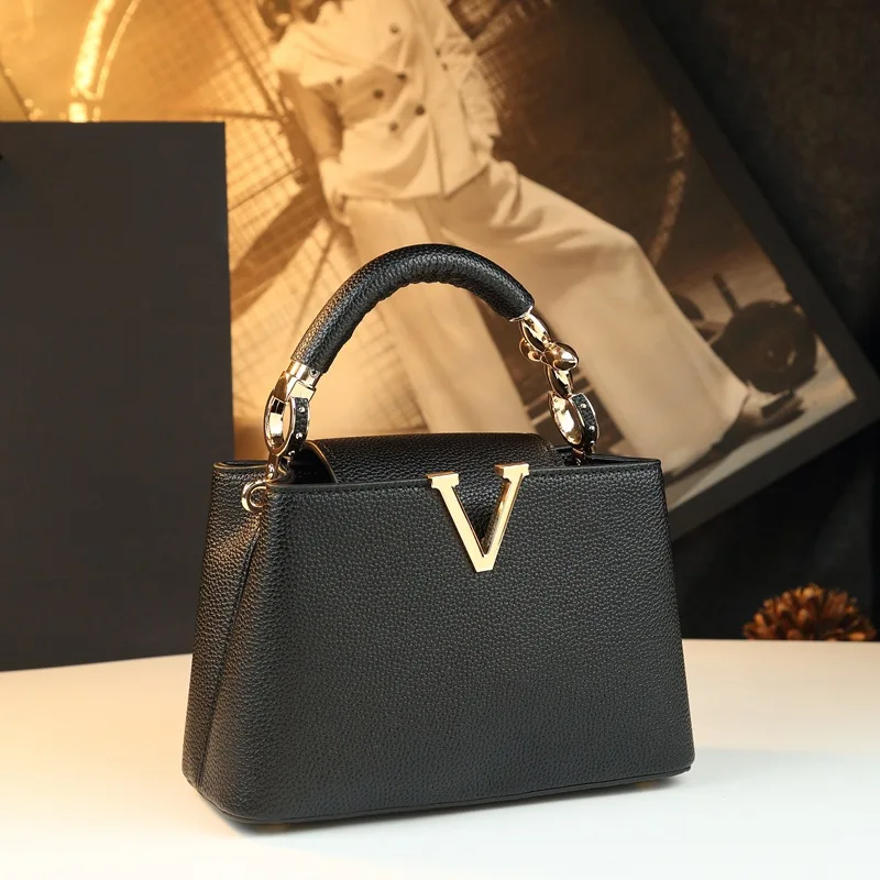 トレンドカジュアルデイリーレザーレディースバッグ クラシック - Luxury Bags Paris のレビューと価格