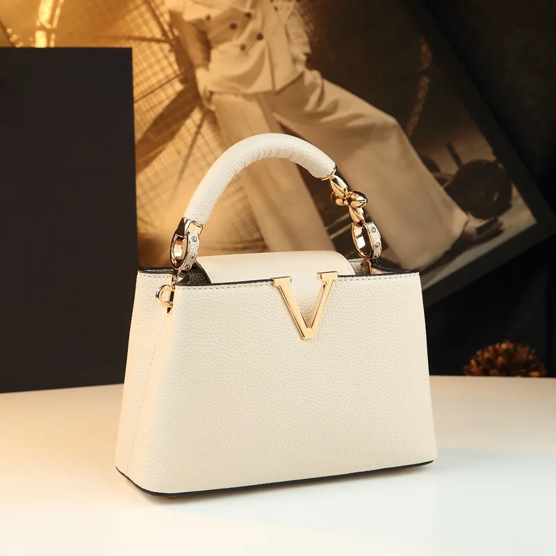 トレンドカジュアルデイリーレザーレディースバッグ クラシック - Luxury Bags Paris のレビューと価格