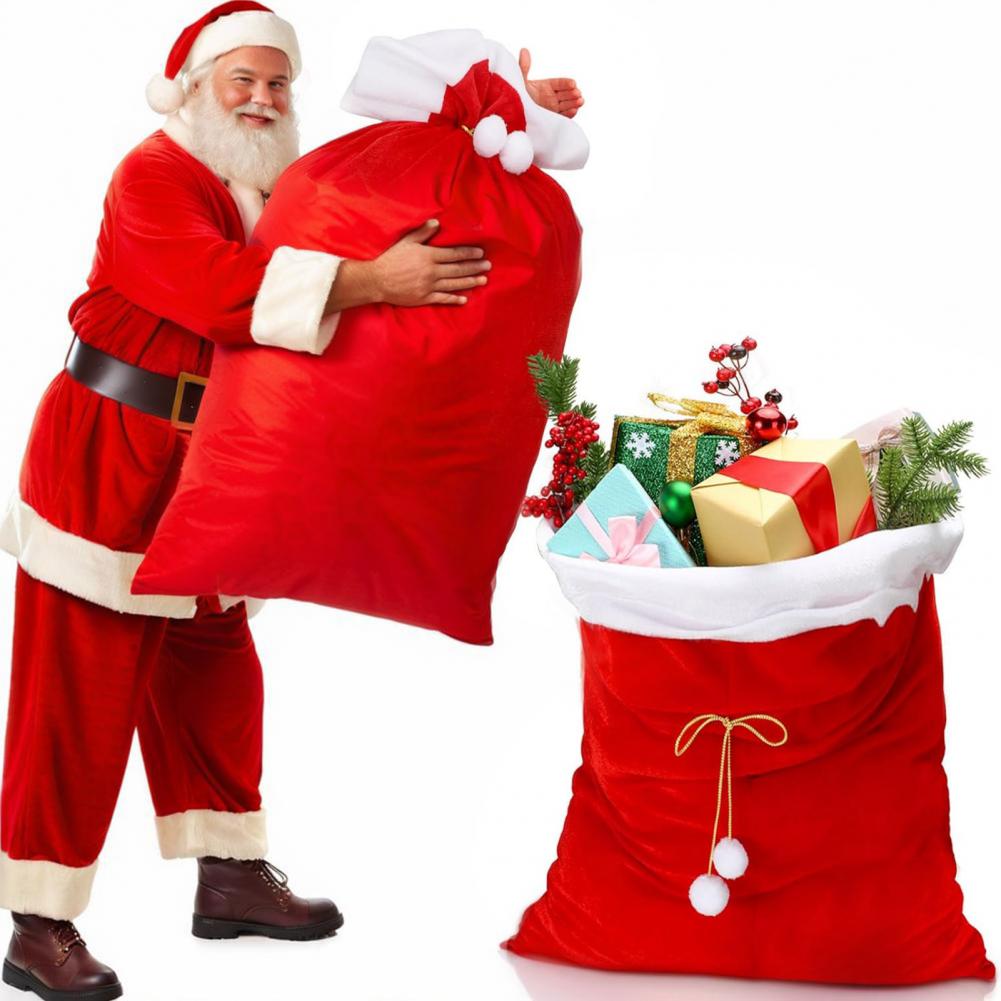 多用途のホリデーデコレーション、豪華なベルベット製サンタギフ - Luxury Xmas Bags のレビューと価格